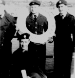 1st right Cpl Paddy Batt, centre back row Toney Le Britten